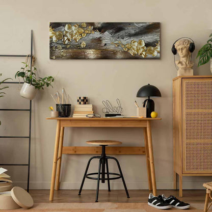 Leinwandbild - Golden Garden (1 Part) Narrow