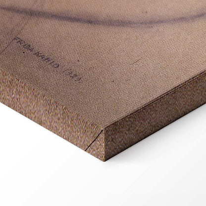 Leinwandbild - Frida Kahlo – Self-Portrait, 1929 (charcoal drawing)