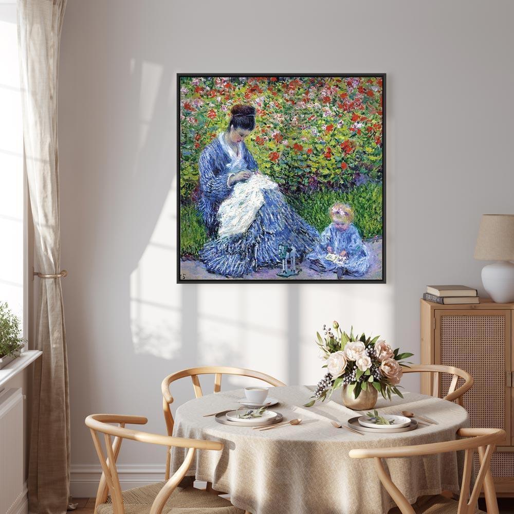 Leinwandbild - Claude Monet – Madame Monet and Her Son