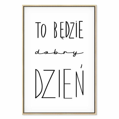 Leinwandbild - Art of Words (1-part) - Inspirational Black Text on White