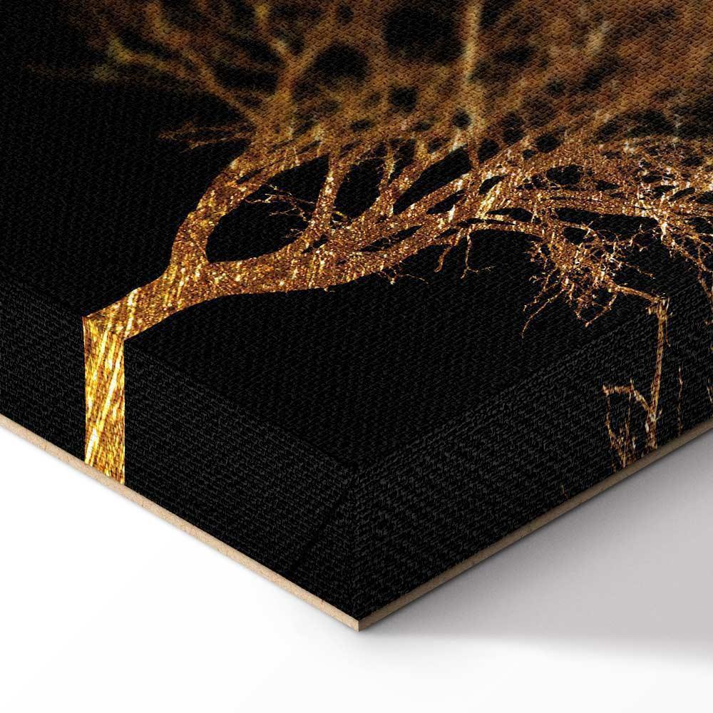 Leinwandbild - Golden Forest (1 Part) Wide