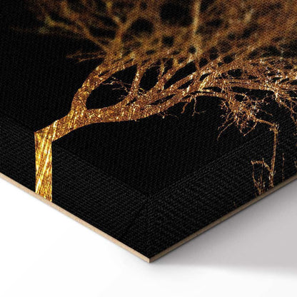 Leinwandbild - Golden Forest (1 Part) Wide