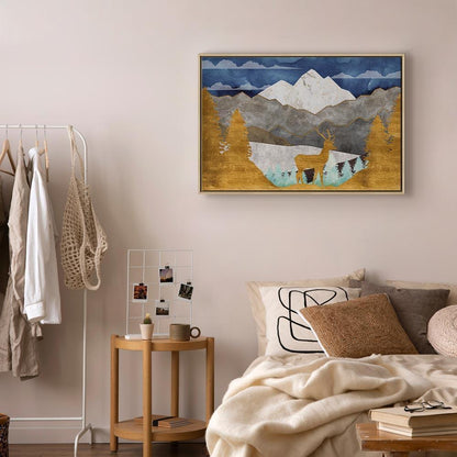 Leinwandbild - Golden Land (1 Part) Wide