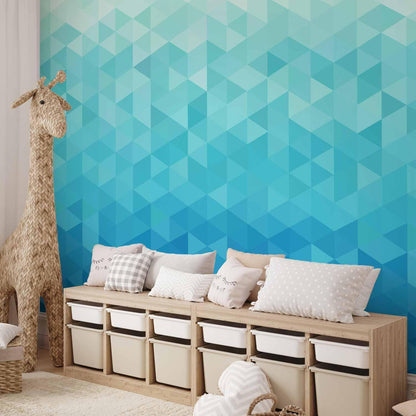 Fototapete - Azure pixel