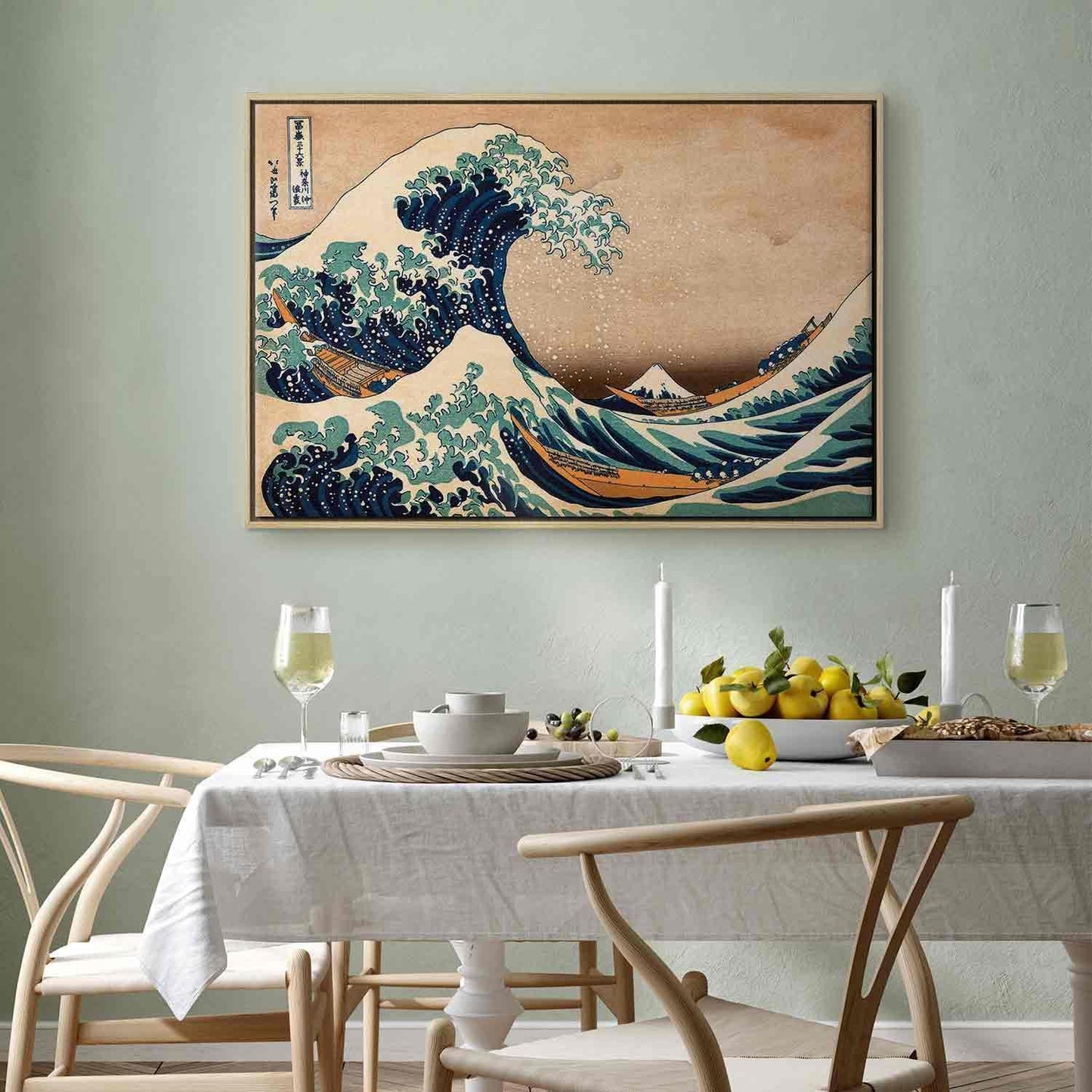 Leinwandbild - The Great Wave off Kanagawa (Reproduction)