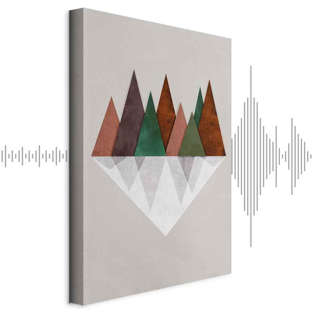 Leinwandbild - Symmetrical Land (1 Part) Vertical