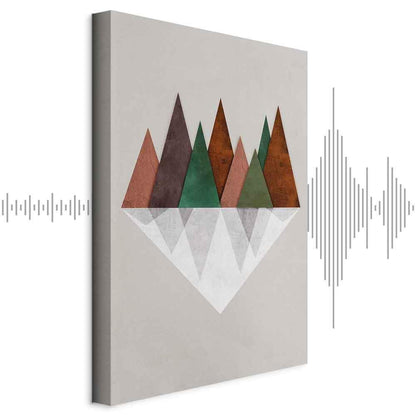 Leinwandbild - Symmetrical Land (1 Part) Vertical