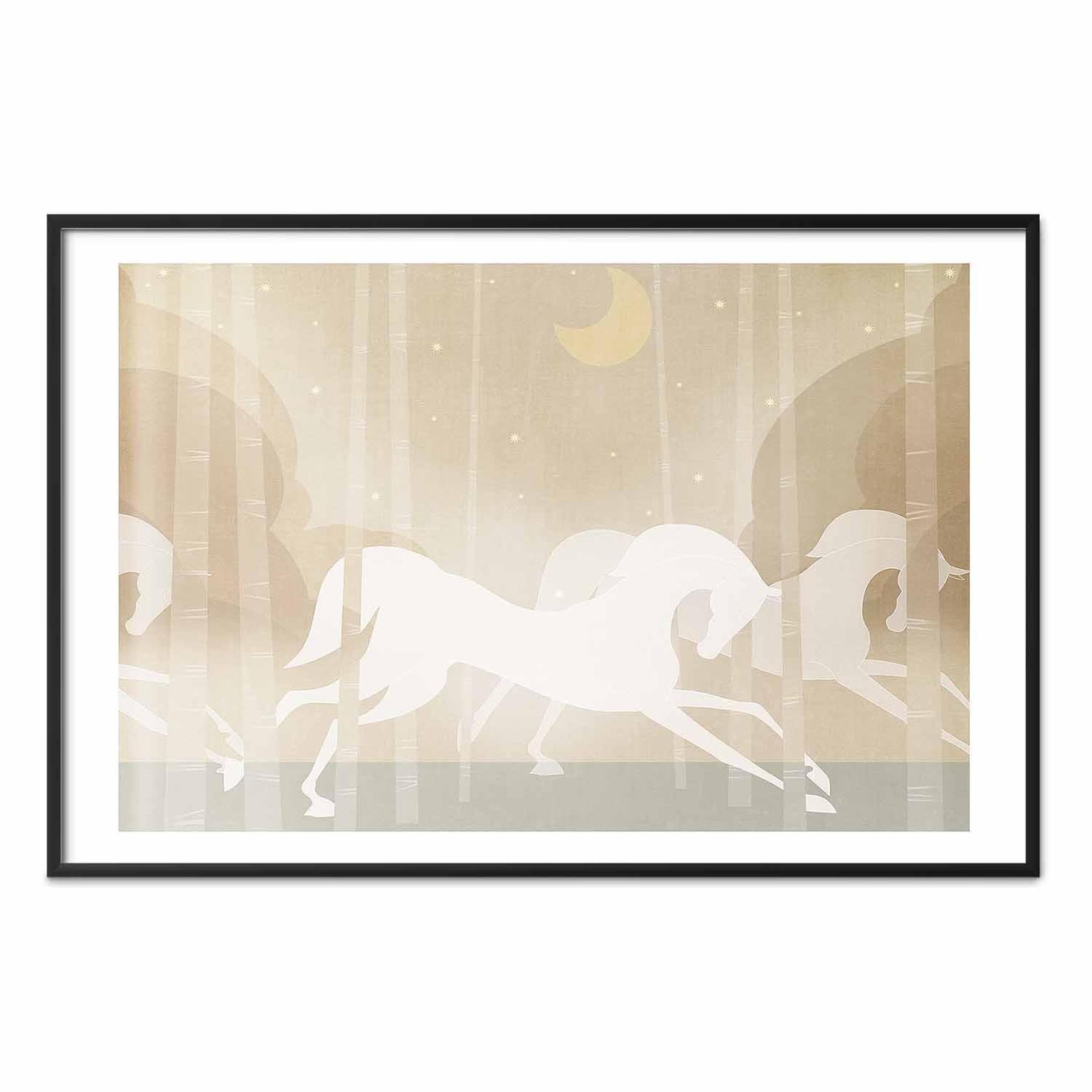 Poster - Galloping Horses
