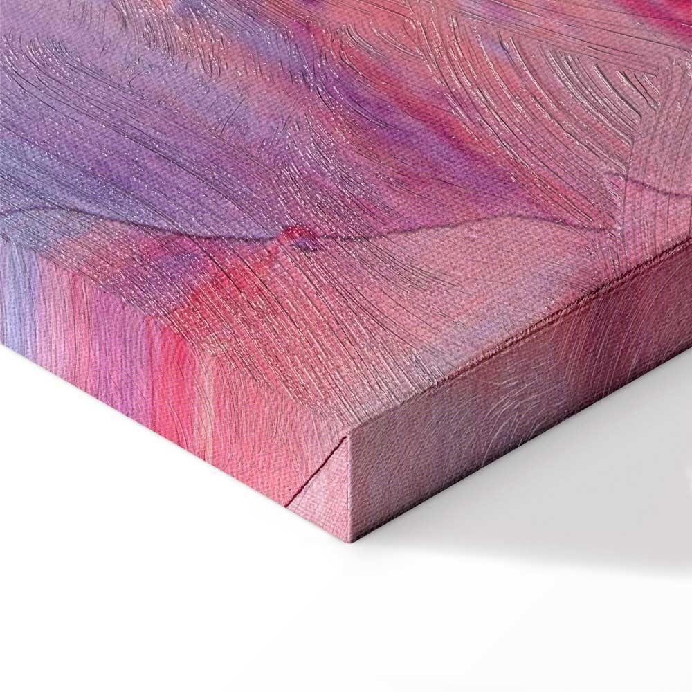Leinwandbild - Colorful Contrasts - Energetic Color Transitions in Shades of Pink