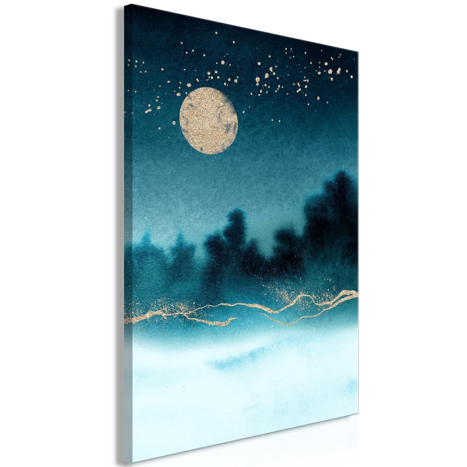 Leinwandbild - Hazy Moon (1 Part) Vertical Artgeist