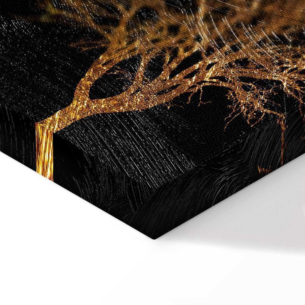 Leinwandbild - Golden Forest (1 Part) Wide