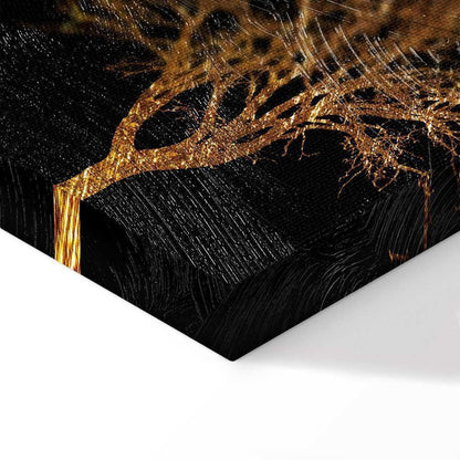 Leinwandbild - Golden Forest (1 Part) Wide