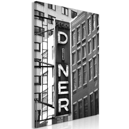 Leinwandbild - New York Neon Sign (1 Part) Vertical Artgeist