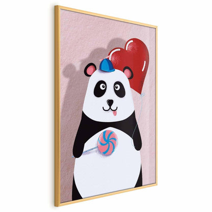 Poster - Panda with a Balloon Artgeist