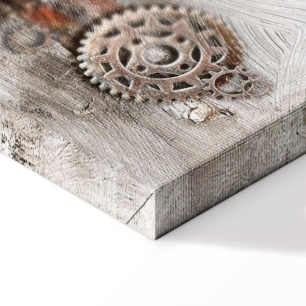 Leinwandbild - Steel Cranks (1 Part) Narrow