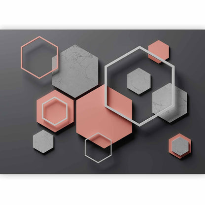 Fototapete - Hexagon Plan Artgeist