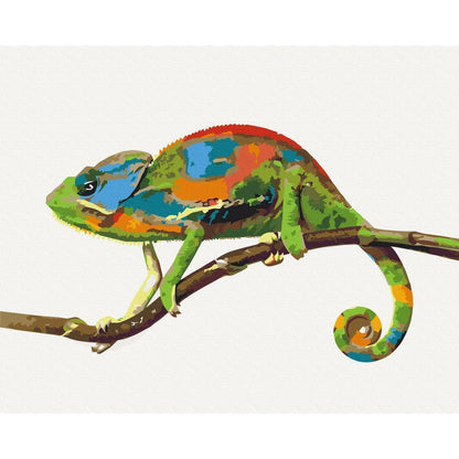 Malen nach Zahlen - Chameleon