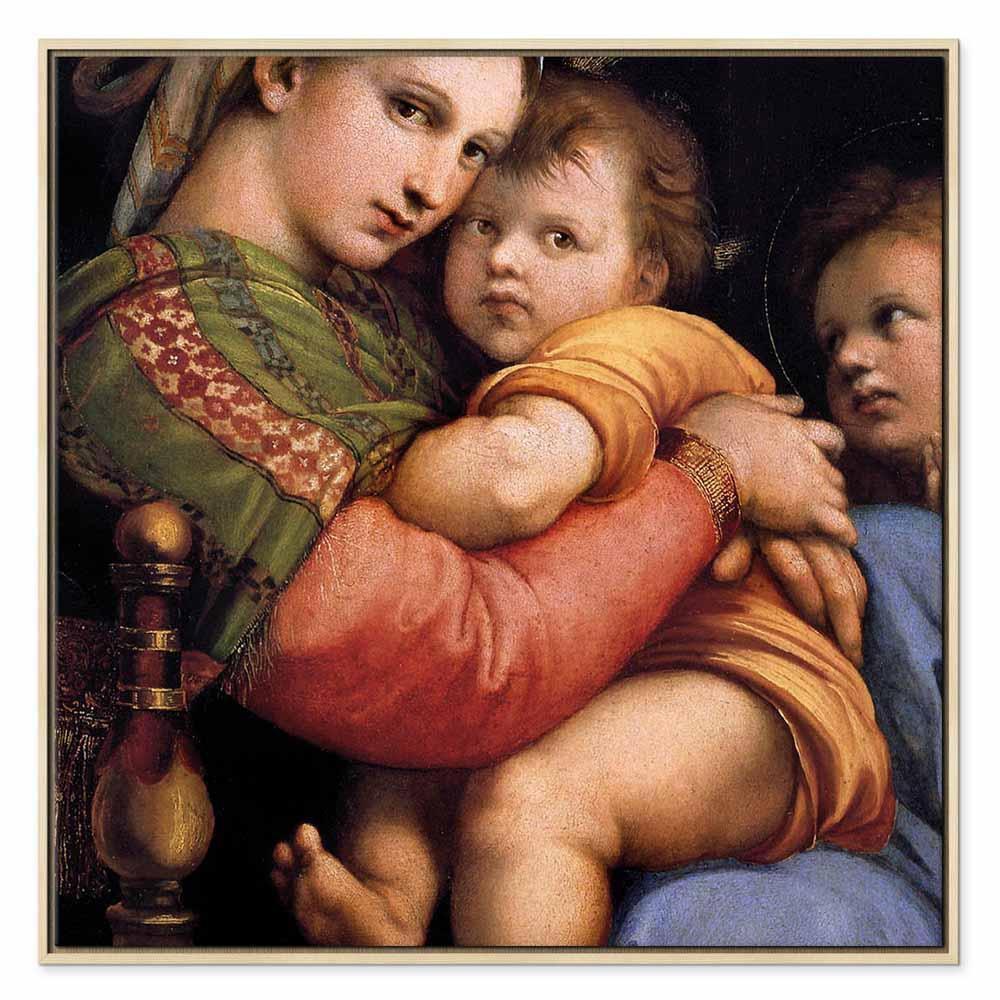 Leinwandbild - Rafael Santi – Madonna on a Chair