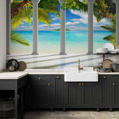 Fototapete - Sea behind Columns