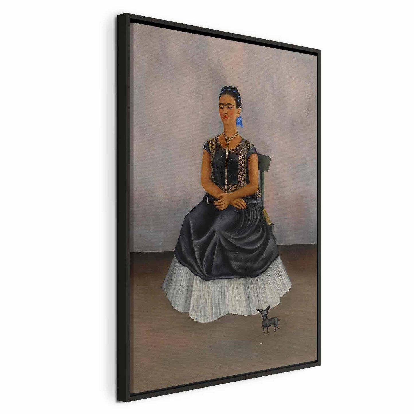 Leinwandbild - Frida Kahlo – Itzcuintli Dog with Me