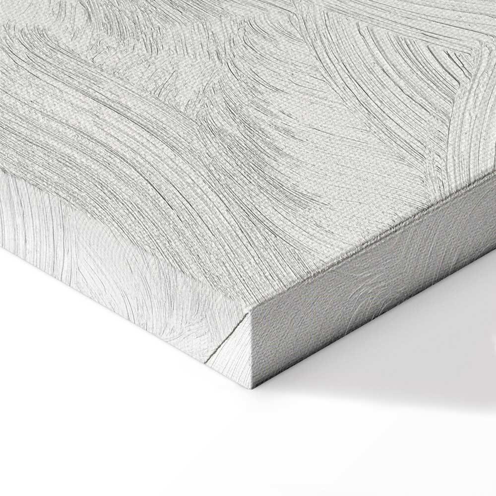 Leinwandbild - Eiffel Tower Simple Graphics in Black and White