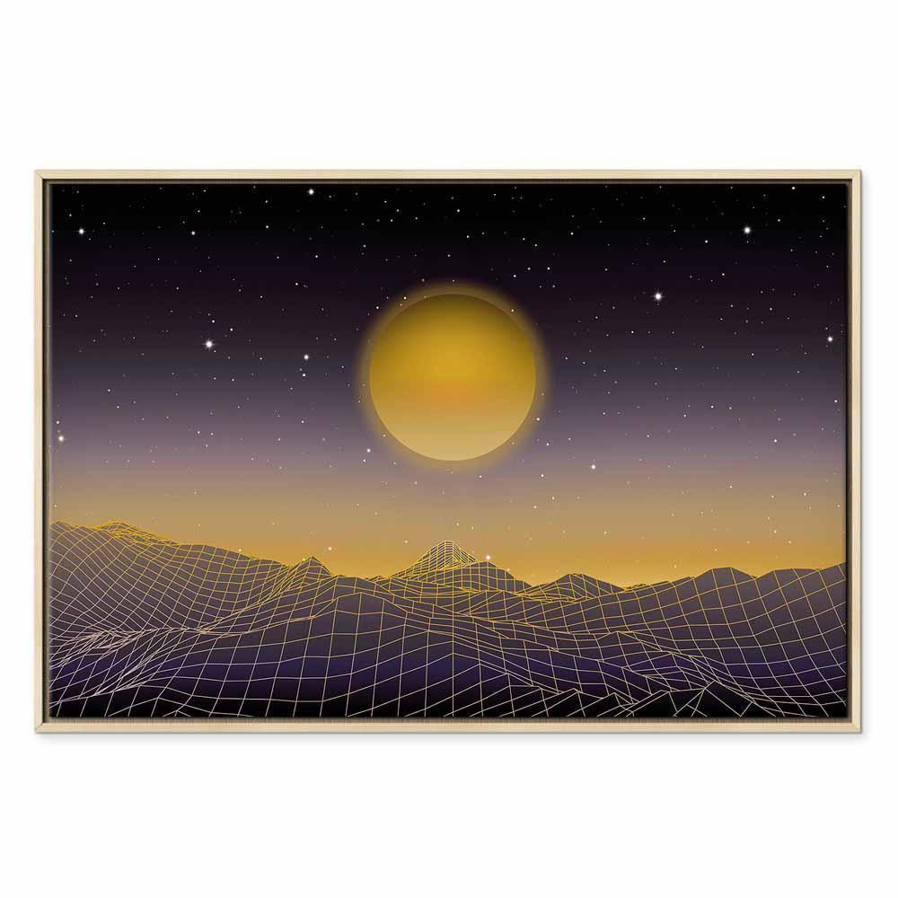 Leinwandbild - Futuristic landscape 3 (1 Part) Wide