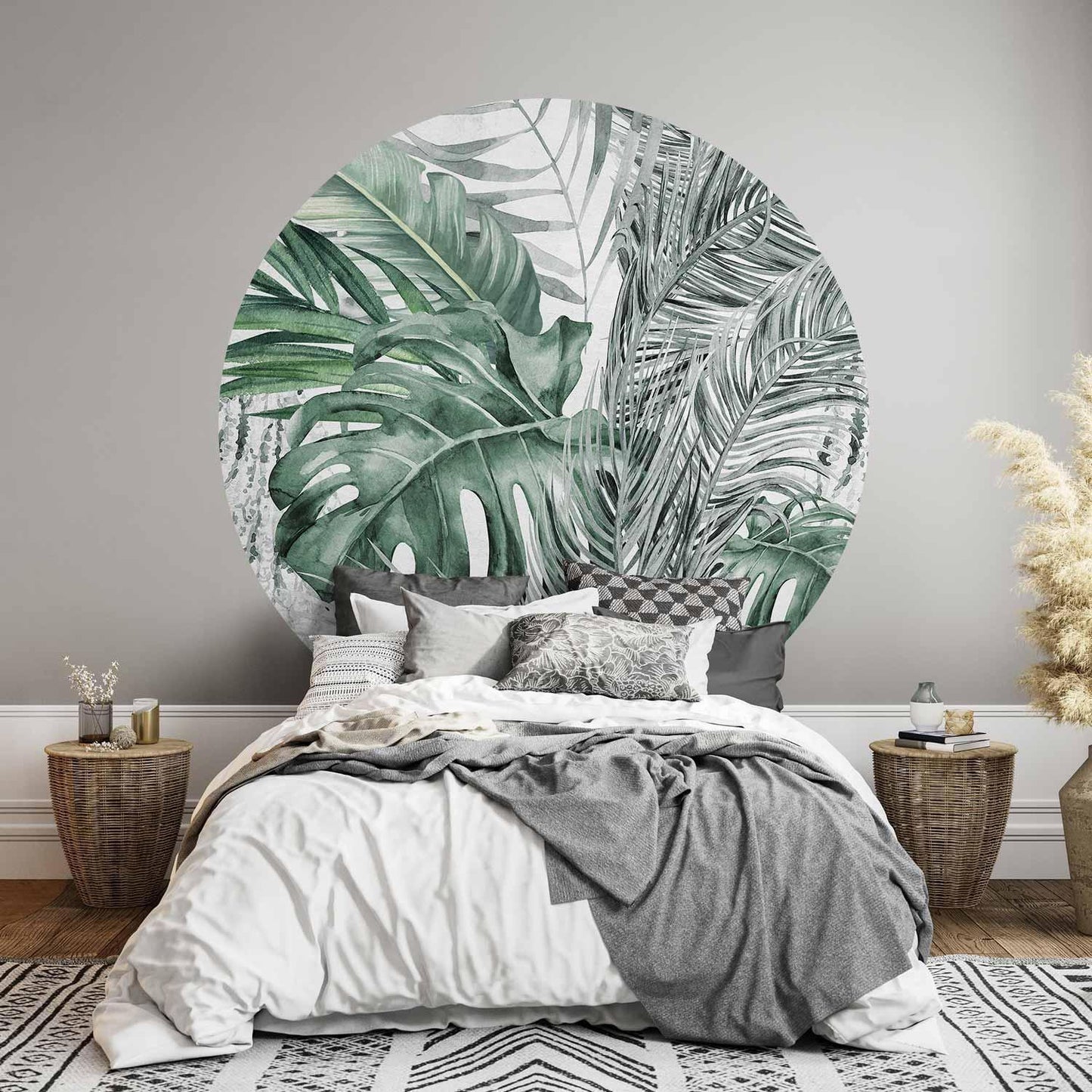 Runde Fototapete - Dense jungle