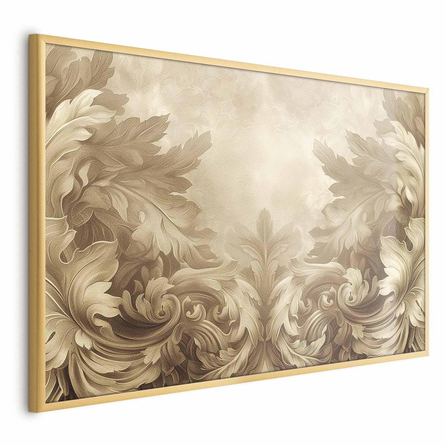 Poster - Carved Ornaments in Sepia Shades Artgeist