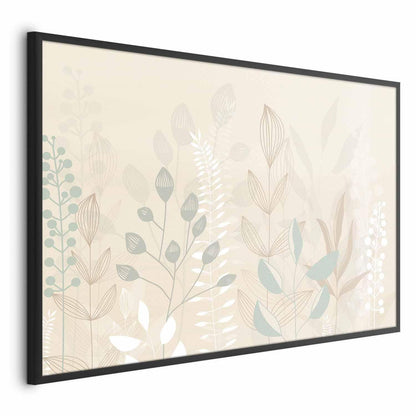 Poster - Pastel-Beige Meadow Artgeist