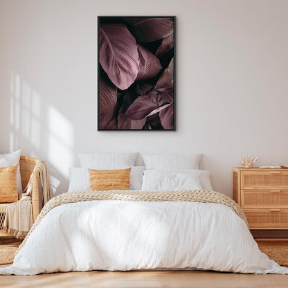 Leinwandbild - Velvet Leaves (1 Part) Vertical