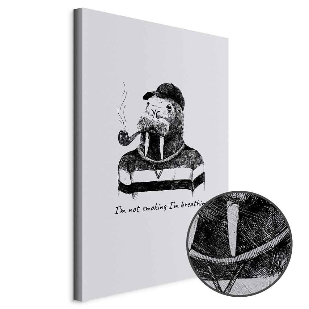 Leinwandbild - I'm Not Smoking I'm Breathing (1 Part) Vertical