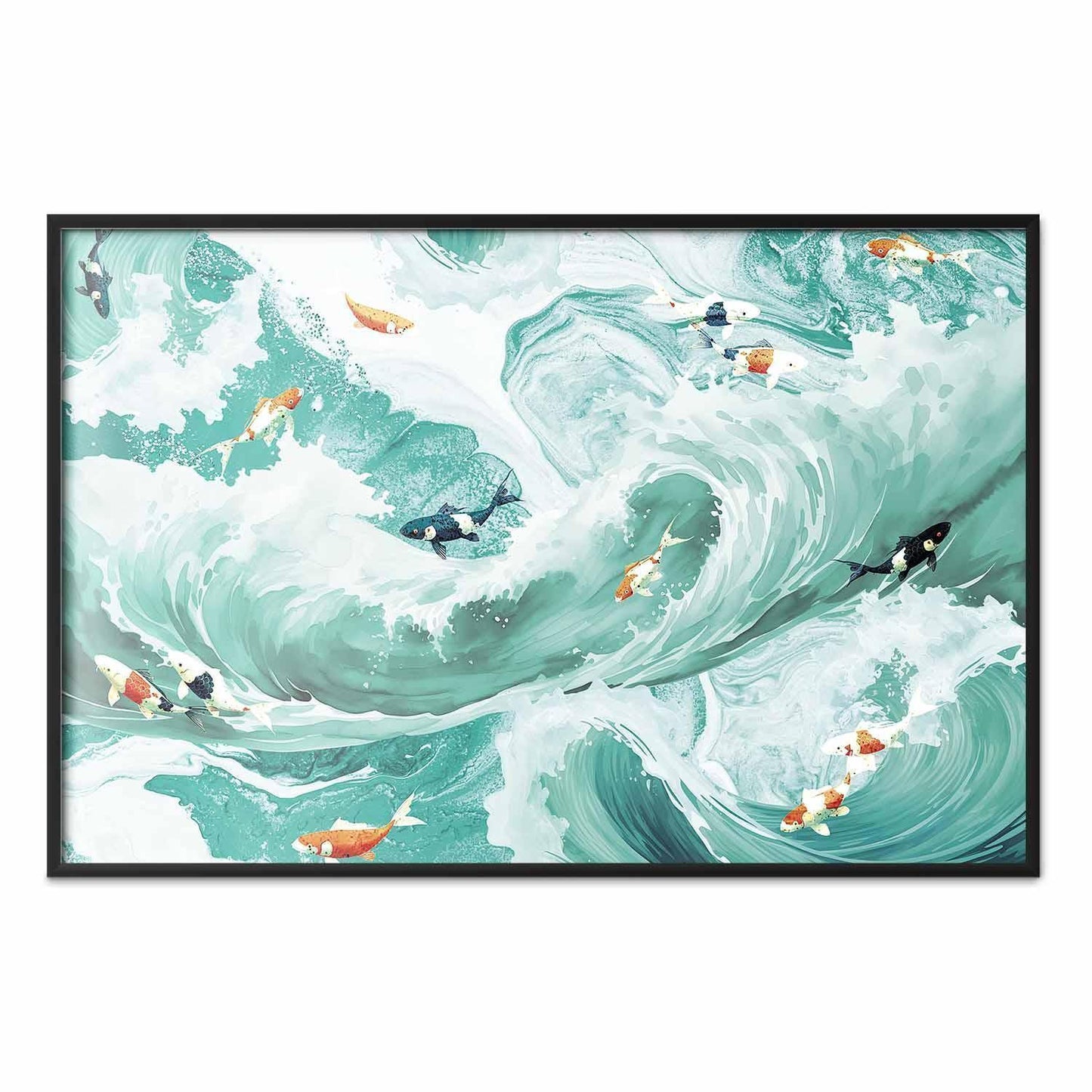 Poster - Fish and Waves