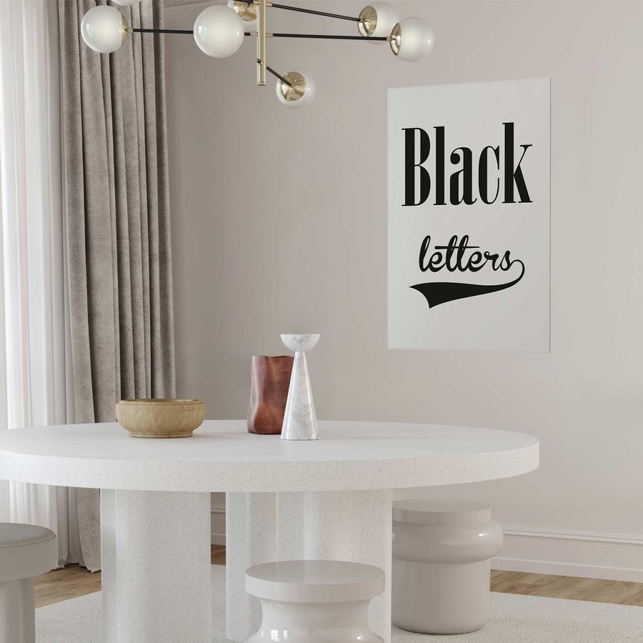 Bild - Black Letters