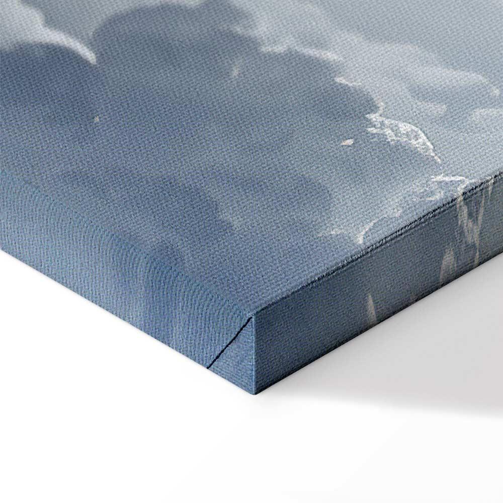 Leinwandbild - Astral Calm: Stars Scattered Over Delicate Clouds