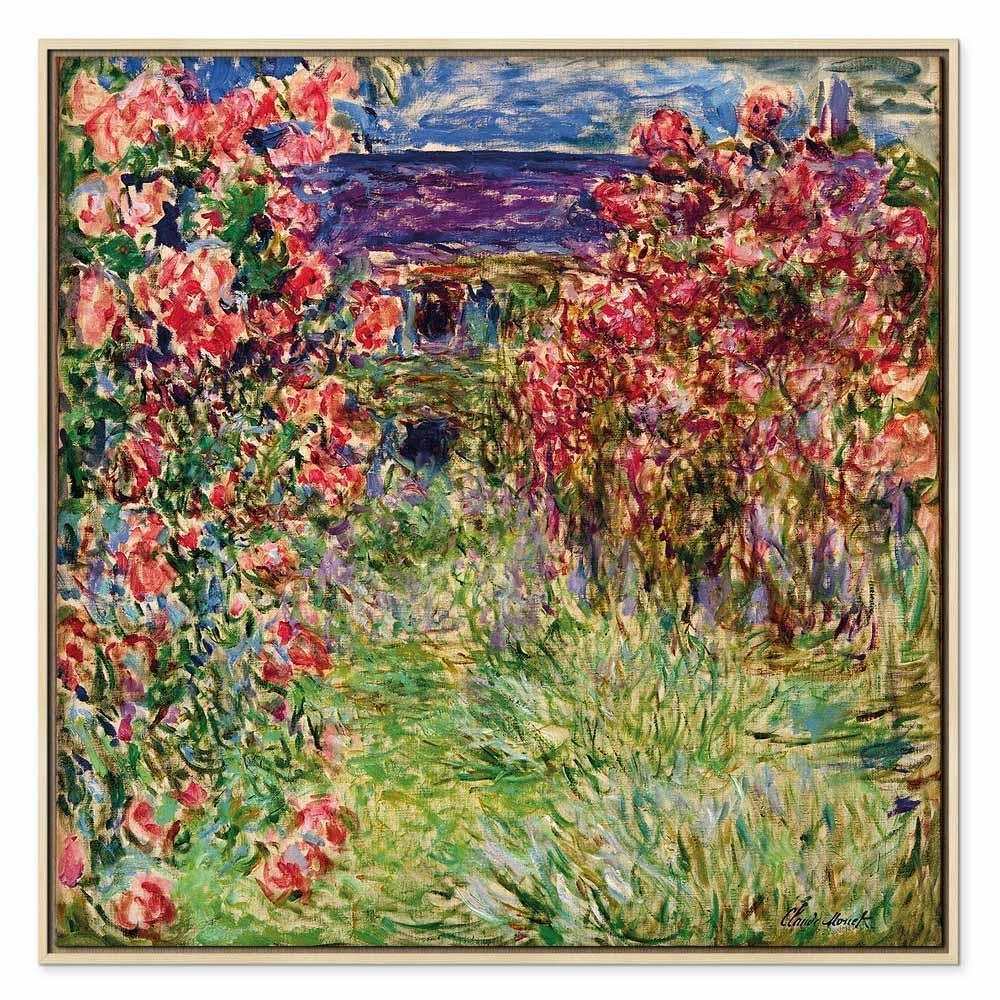 Leinwandbild - Claude Monet – La maison dans les roses