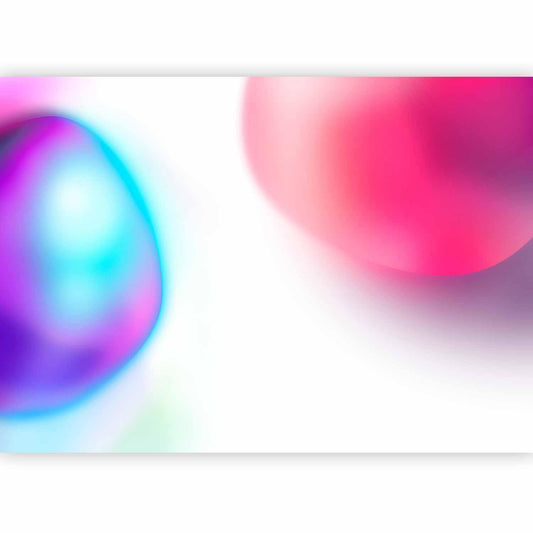 Fototapete - Abstraction - Colorful Glass Pieces - Violet-Blue and Pink Artgeist