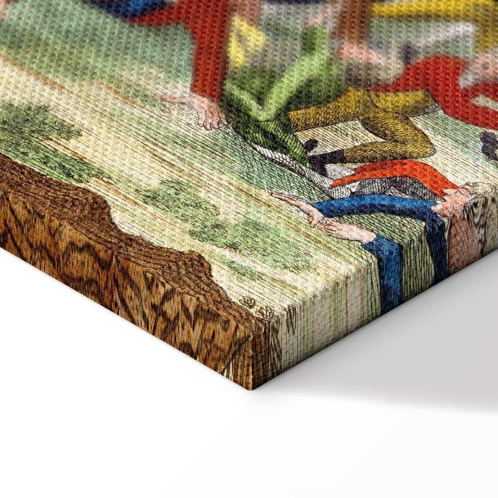 Leinwandbild - Jacques-Louis David – Caricature of the English Government