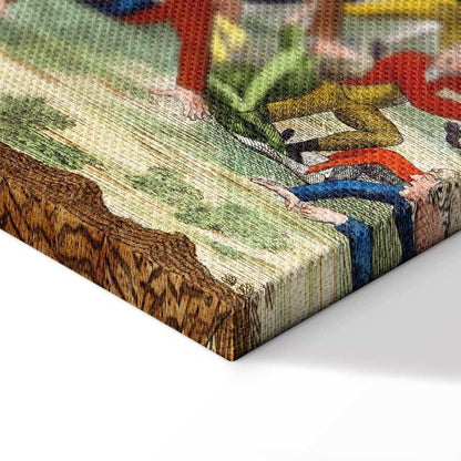 Leinwandbild - Jacques-Louis David – Caricature of the English Government