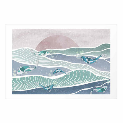 Poster - Fish on the Waves