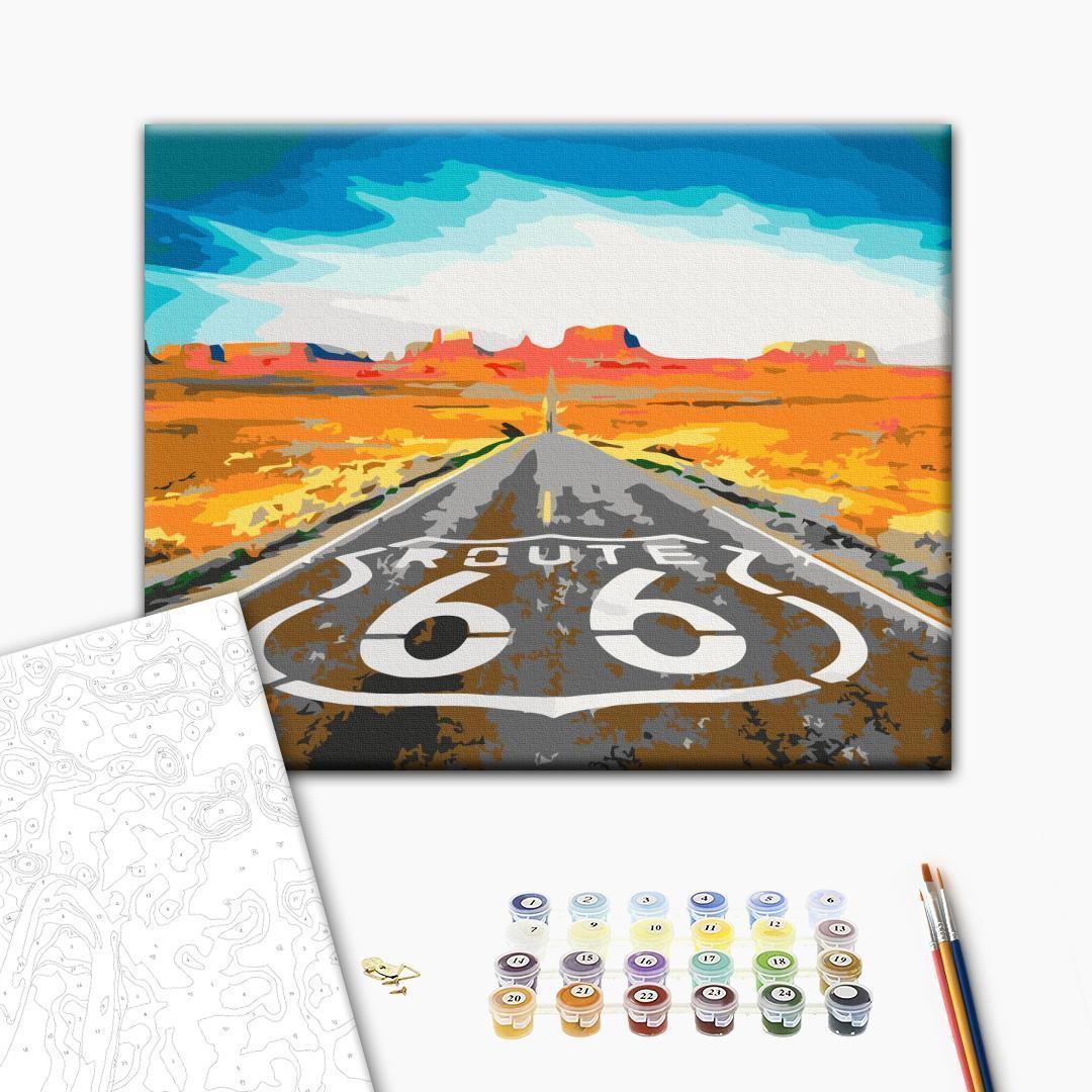 Malen nach Zahlen - Route 66