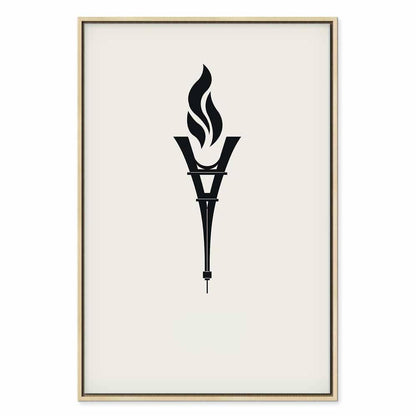 Leinwandbild - Torch Shaped Like an Inverted Eiffel Tower