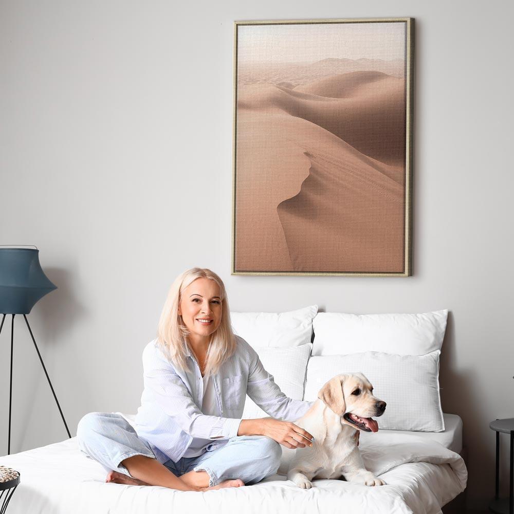 Leinwandbild - Sandy Space (1 Part) Vertical