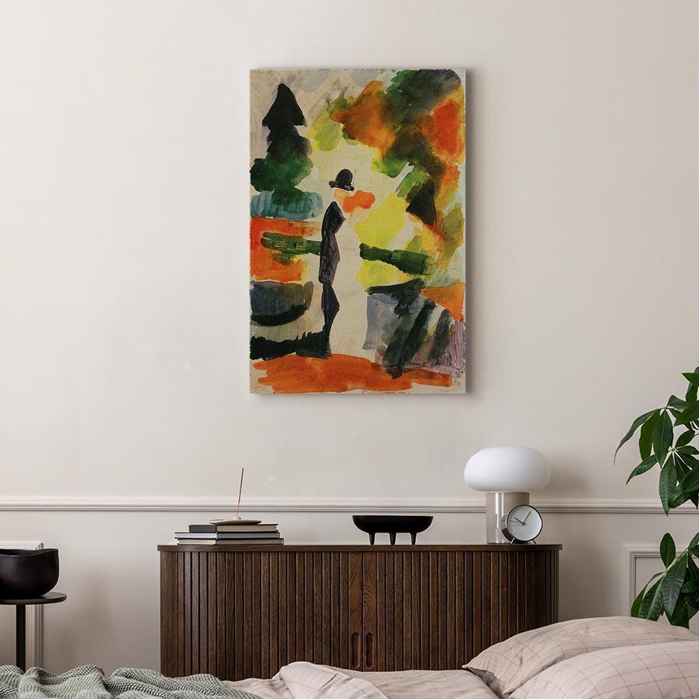 Leinwandbild - August Macke – Paar im Park