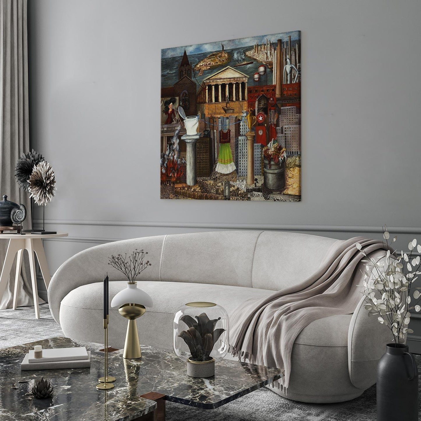 Leinwandbild - Frida Kahlo – My Dress Hangs There