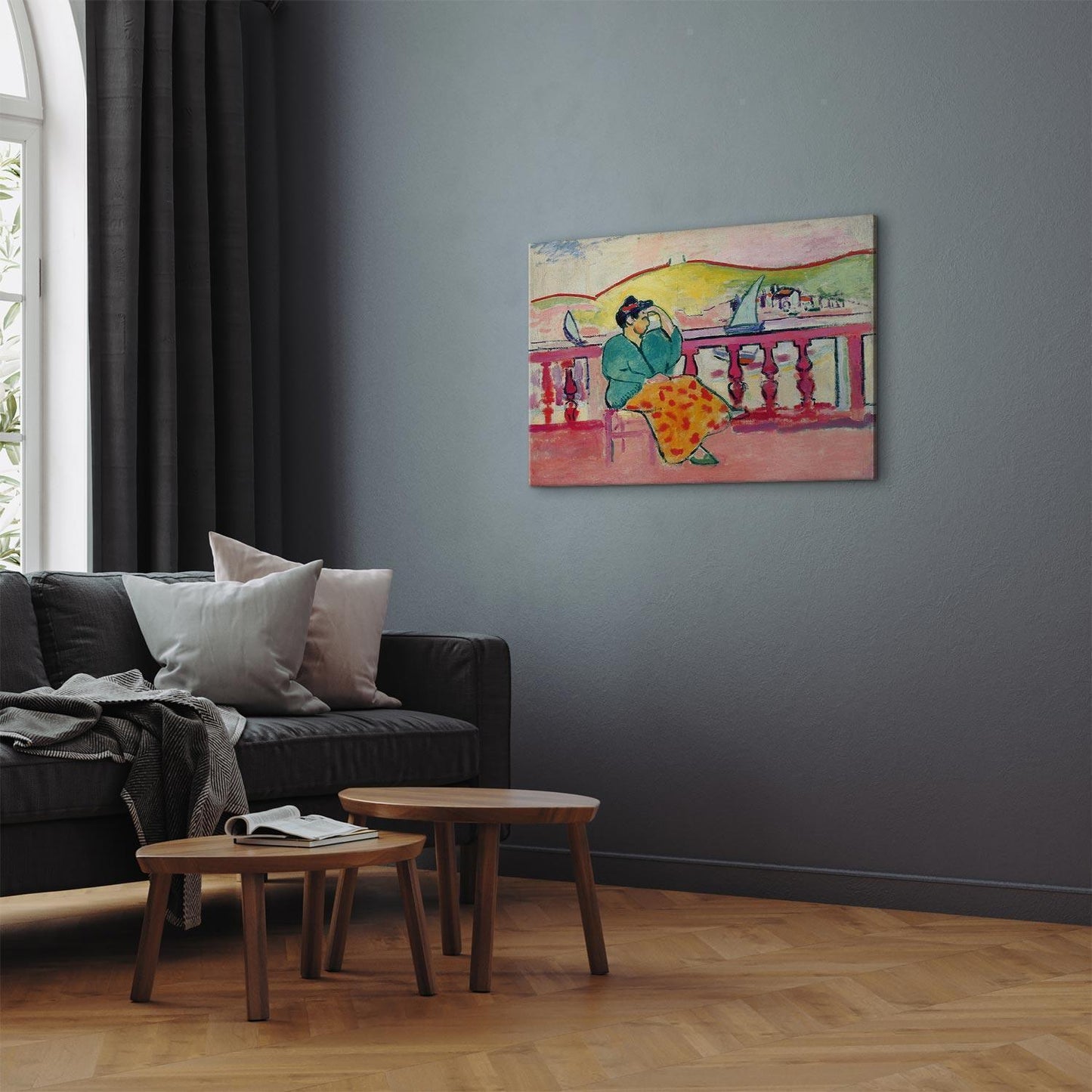 Leinwandbild - Henri Matisse – Woman on the Terrace