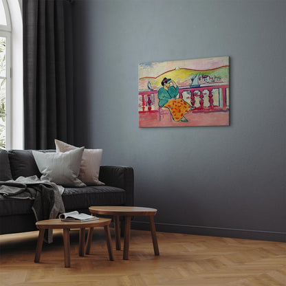 Leinwandbild - Henri Matisse – Woman on the Terrace