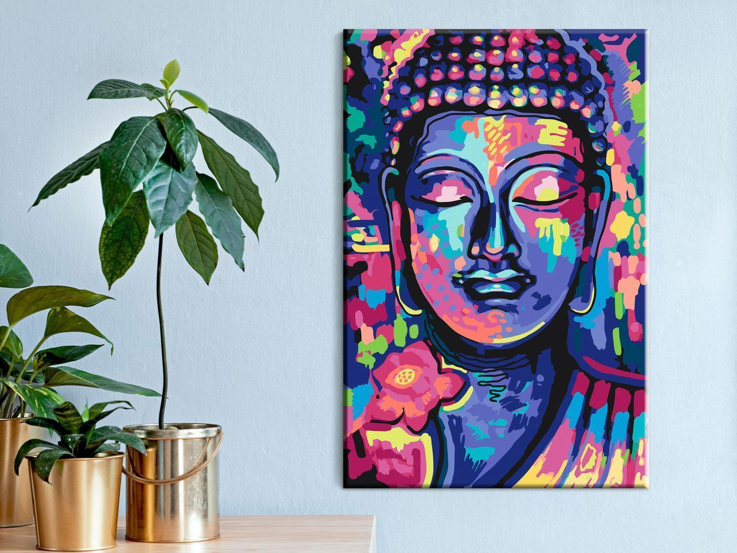 Malen nach Zahlen - Buddha's Crazy Colors