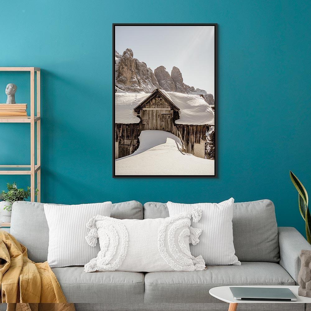 Leinwandbild - Winter in the Dolomites (1 Part) Vertical