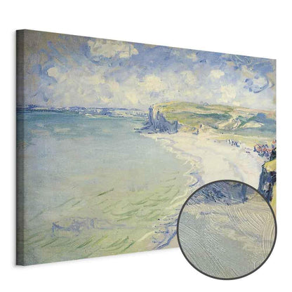 Leinwandbild - Claude Monet – Beach at Pourville