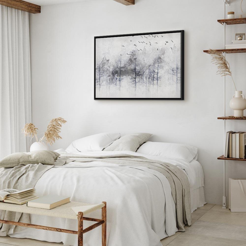 Leinwandbild - Winter Forest (1 Part) Wide